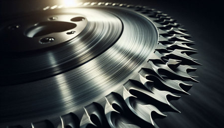 Close-up of a gear wheel on a black background. 3d rendering