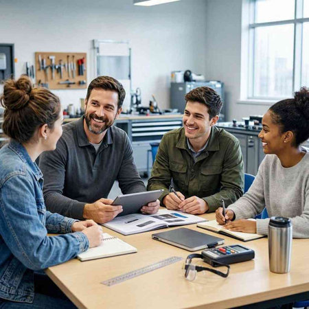 Group of business people working together in office. Teamwork concept.