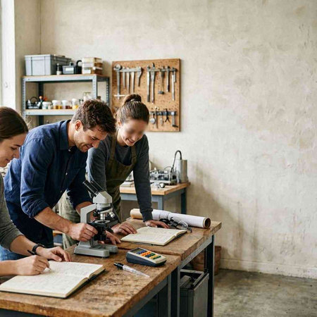 Craftsman Craftsman Workshop Workplace Teamwork Diversity Concept