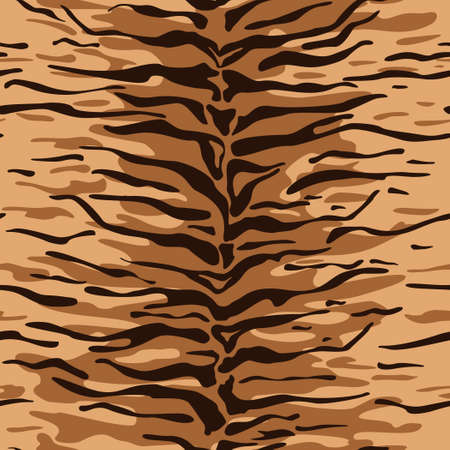 Tiger skin vector seamless colorful vertical print.のイラスト素材