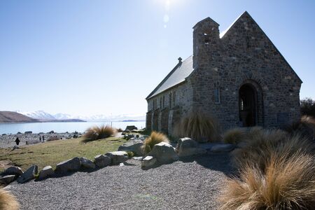 The Church Of The Good Shepherd in Tekapo, New Zealand. This is a Very Rare Quiet Moment Without...