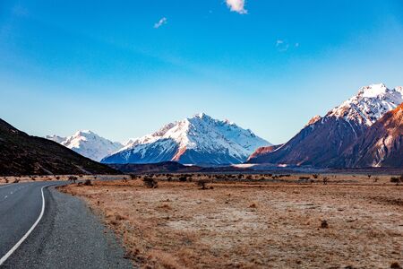 Aoraki National Park at Duskの写真素材