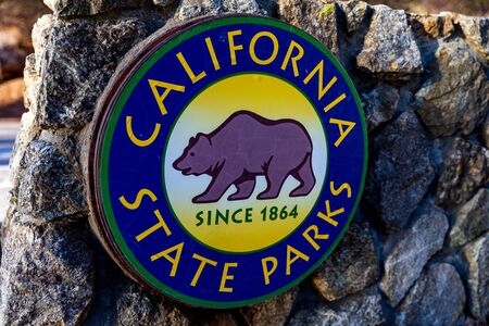 Califorina State Park Sign In Big Sur