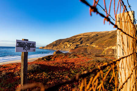 Private - Keep Out. Trespassing and Loitering Forbidden By Lawの写真素材