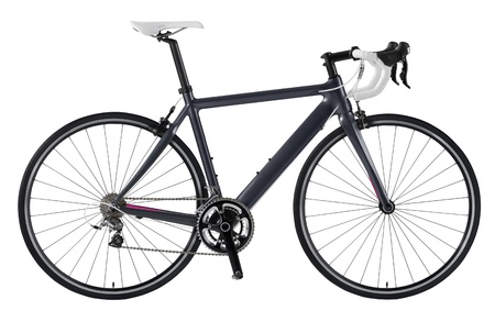 Race road bike isolated on white background の写真素材
