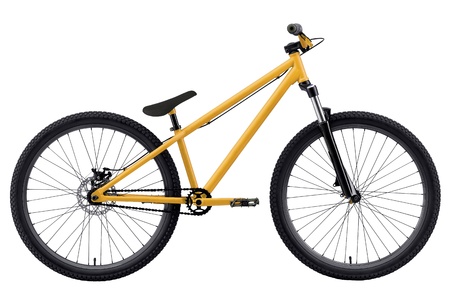 BMX bike isolated on white の写真素材