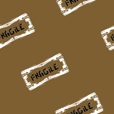 Fragile stamp watermark.のイラスト素材