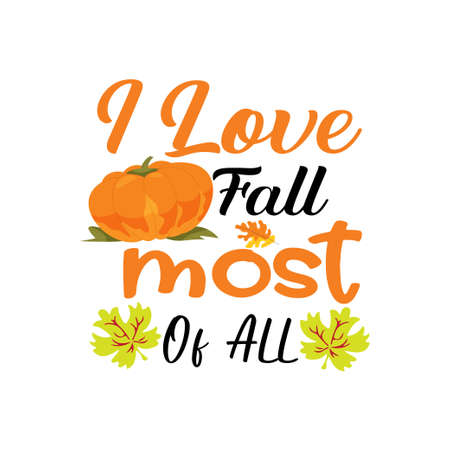 Autumn Fall typography T shirt design vectorのイラスト素材