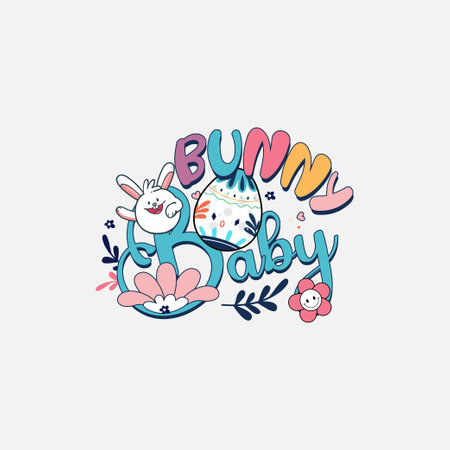 Retro Happy Easter Sublimation Designのイラスト素材