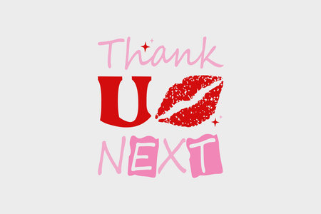 Valentines Day Thank U Next SVGのイラスト素材