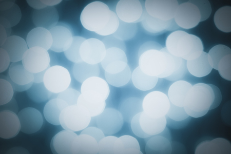 Abstract blue background Hoeizontal bokehの写真素材