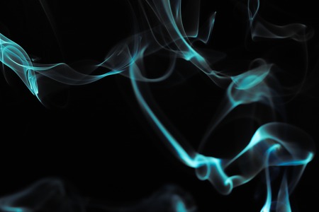 Abstract Smoke on Black Backgroundの写真素材