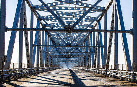 Tall Metal Bridgeの写真素材