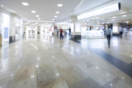 shopping center blurred backgroundの写真素材