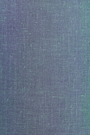 Vintage cloth book cover with a blue screen pattern and grunge background textures.の写真素材