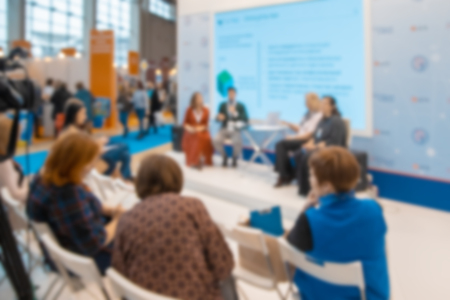Blured of Seminar meeting in hall