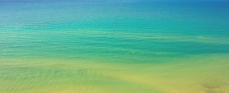 Blue sea water backgroundの写真素材