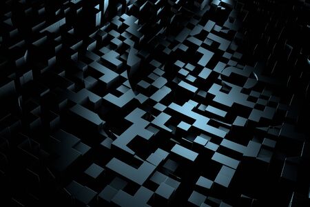 Fantastic Urban city abstract background 3d renderingの写真素材
