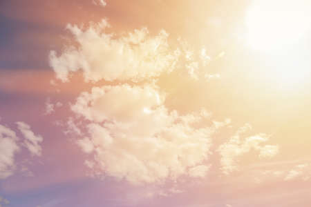 background of blue sky and white clouds. High quality photoの写真素材