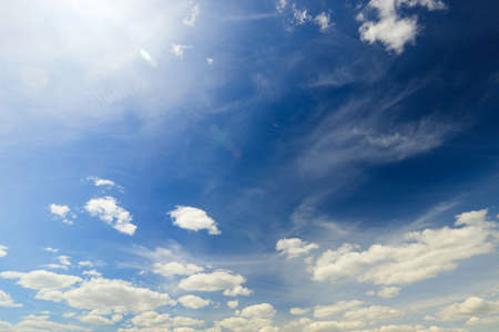 background of blue sky and white clouds. High quality photoの写真素材