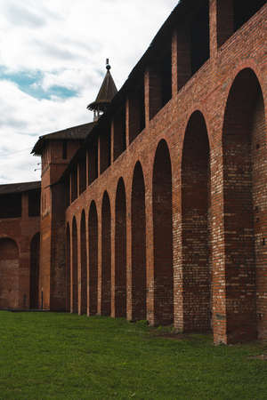Kremlin in Kolomna. Remains of a 16th century fortress in the town of Kolomna in the east of the Moscow region. High quality photoの写真素材