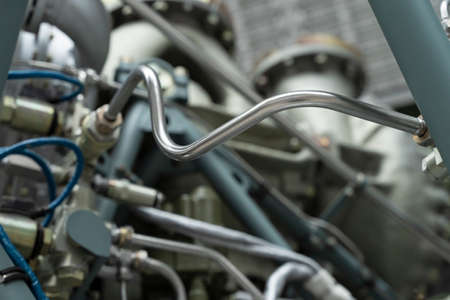 Fragment of the engine rocket, detailed exposure. High quality photo