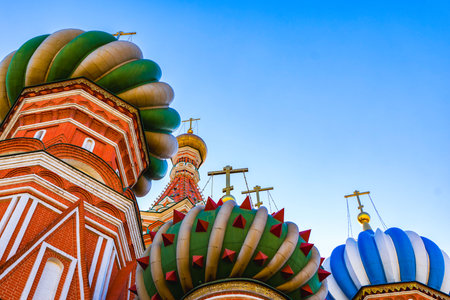 Saint Basils cathedral on the Red Square in Moscow. High quality photo