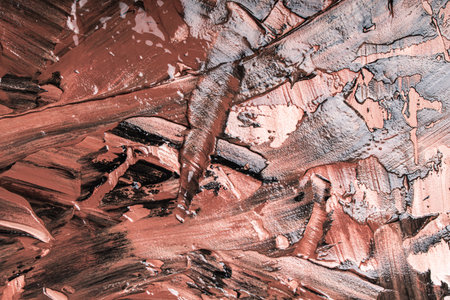 Abstract background with brown or chocolate colored plaster texture. Seamless background with large...