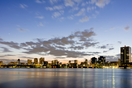 Tokyo Bay night viewの写真素材