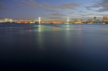 Tokyo Bay night viewの写真素材