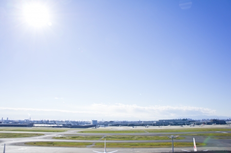 Runway at Haneda Airportのeditorial素材