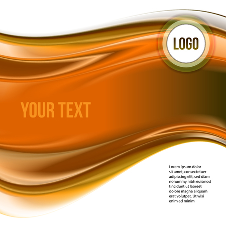 Orange gradient abstract background with the space for a logo for business artworkのイラスト素材