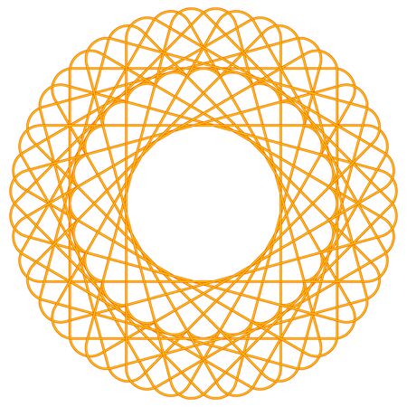 Geometric decoration element, vector illustrationのイラスト素材