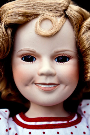 Close Up and Isolated Vintage Antique Old Dollの写真素材