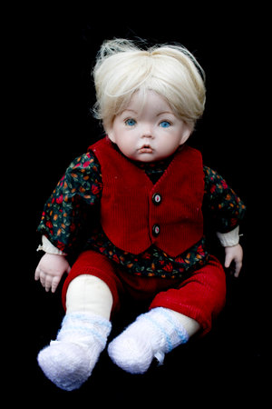 Close Up and Isolated Vintage Antique Old Dollの写真素材