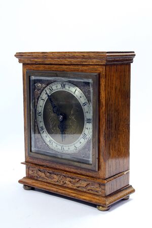 Antique Vintage Clock Pocket Watch on White Background