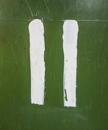 Written Wording in Distressed State Typography Found Number Eleven 11の写真素材