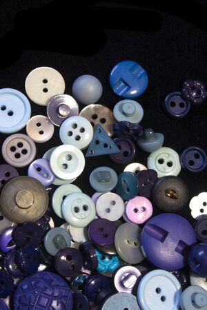 A Collection of Multicolour Different Size Buttonsの写真素材