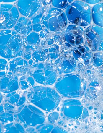 Close Up of Bath Water Bubbles Foam For Backgroundの写真素材