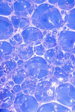 Close Up of Bath Water Bubbles Foam For Background