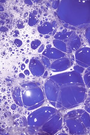 Close Up of Bath Water Bubbles Foam For Backgroundの写真素材