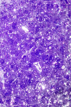 Close Up of Bath Water Bubbles Foam For Background