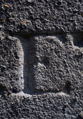 Written Wording in Distressed State Typography Found Letter Eの写真素材