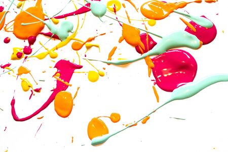 Abstract Vibrant Watercolour Splashes and Paint for Writing Over the Top or a Background