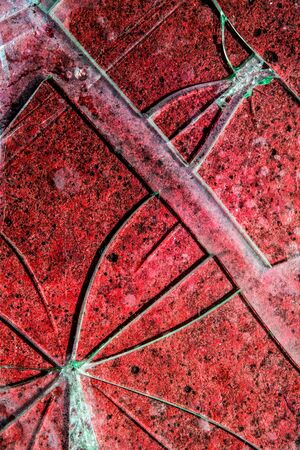 Smashed Screen Vandalised Broken Glass Close Upの写真素材