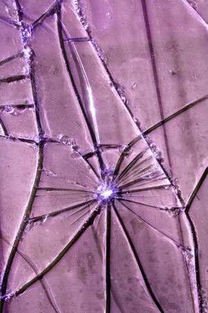 Smashed Screen Vandalised Broken Glass Close Upの写真素材