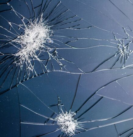 Smashed Screen Vandalised Broken Glass Close Upの写真素材