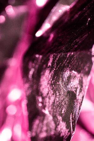 Close Up of Tin Metal Foil Holographic Abstract Backgroundの写真素材