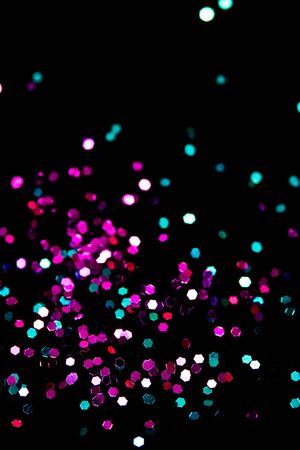 Abstract Colored Glitter Close Up Backgroundの写真素材