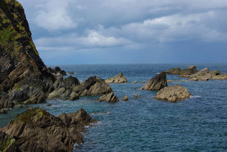 A Scenic South England Coastline Seaside Beautiful View of the Sea  No People